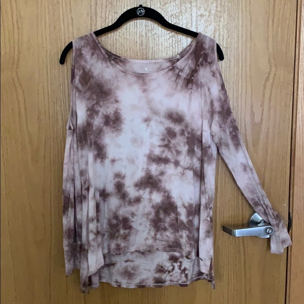 American Eagle Long Sleeve Dyed Shirt (small)